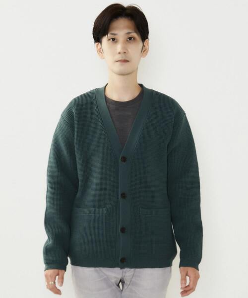 「MEN'S MELROSE」 カーディガン 3 グレイッシュベージュ メンズ_画像2