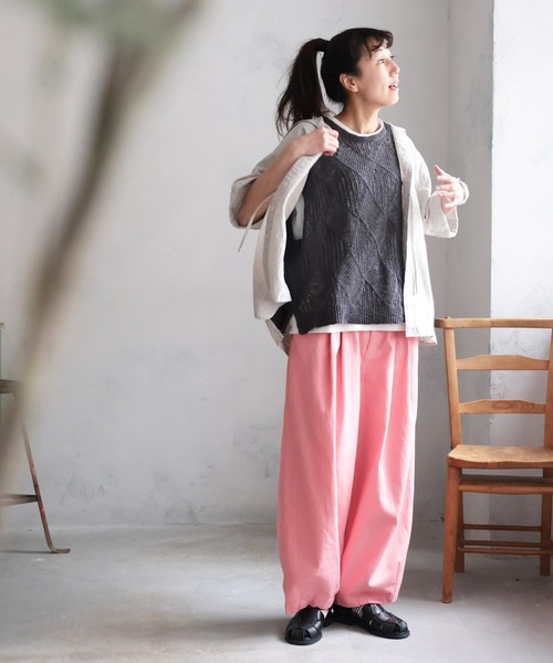 「soulberry」 半袖ニット M ベージュ レディース_画像10