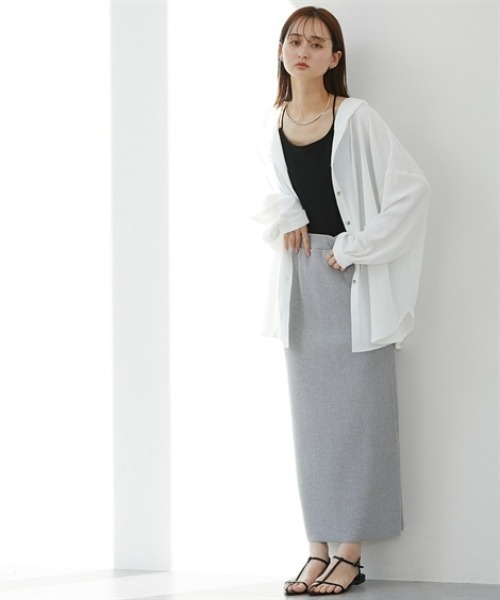 「nissen」 ジャケット L~LL グレー レディース_画像3