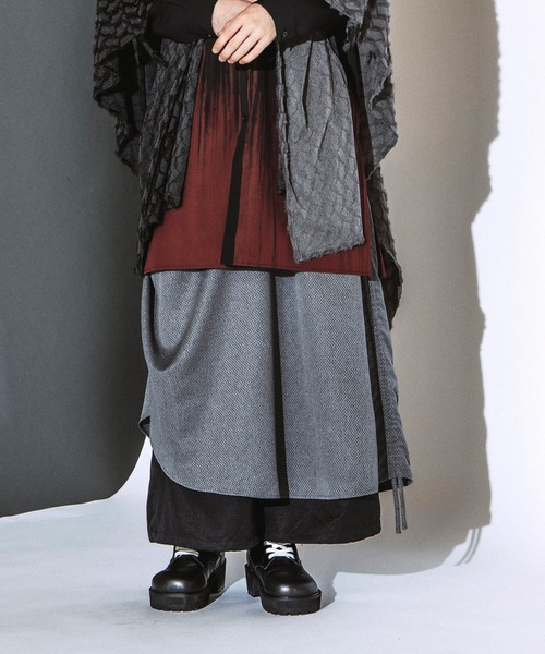 NO ID.（ノーアイディー） パンツ 「NO ID.」Layered Wrap Baggy
