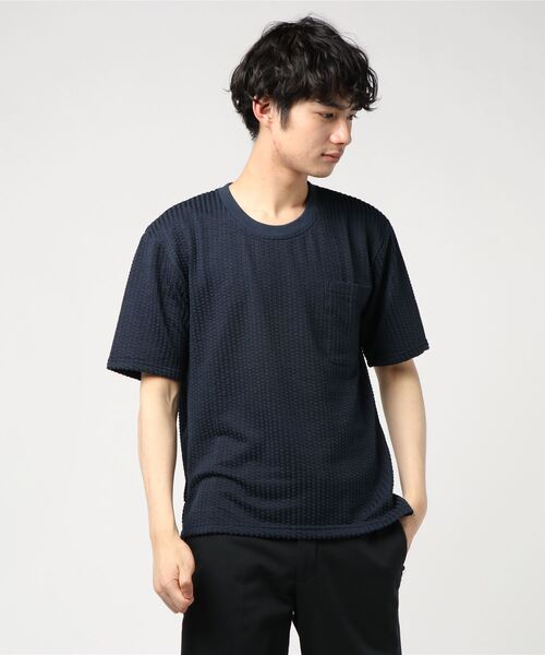 DIESEL T-STREAP-DIVISION 半袖 ビッグシルエット 切替 Tシャツ STYLEBLOCK tシャツ カットサッカービッグシルエット半袖Tシャツ