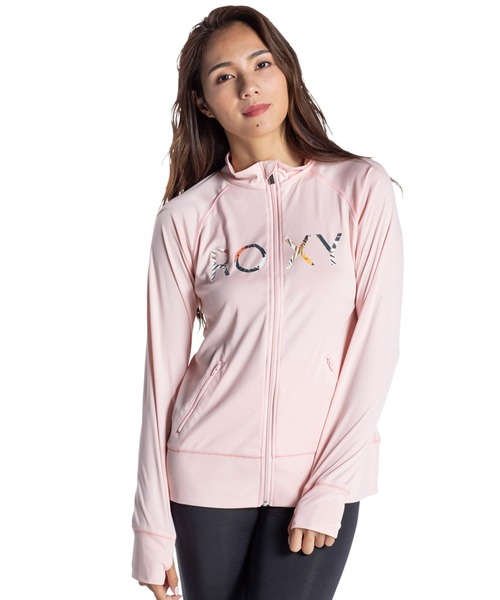 ラッシュガード Botanical Logo Stand ロキシー レディース 水着 長袖 ハイネック 超安い