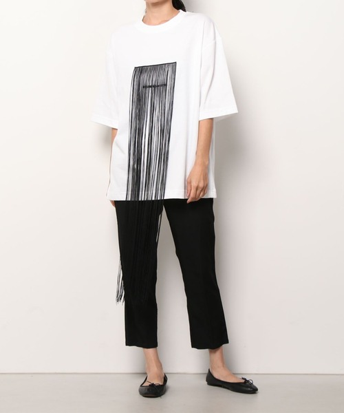 tシャツ 「MELITTA BAUMEISTER」 FRINGE TEE レディース メンズ MELITTA BAUMEISTER tシャツ 「MELITTA BAUMEISTER」 FRINGE TEE