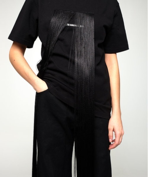 tシャツ 「MELITTA BAUMEISTER」 FRINGE TEE レディース メンズ MELITTA BAUMEISTER tシャツ 「MELITTA BAUMEISTER」 FRINGE TEE