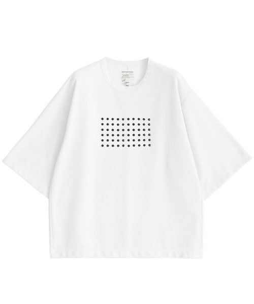 hide × ZOZOTOWN CROP TEE アイボリー Tシャツ Fサイズ SHAREEF（シャリーフ） tシャツ GEORGETTE JQ STUDS PT BIG-T メンズ
