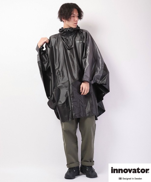 【innovator】返品不可レインポンチョ メンズ 防水レインコート Amazon.co.jp: 小川(Ogawa) innovator レインコート レイン