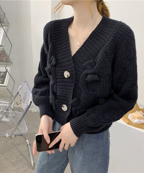 FORSOMEONE 短丈 カーディガン FORSOMEONE 短丈 カーディガン