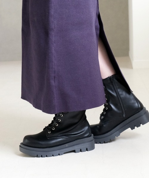 AmiAmi（アミアミ） ブーツ レースアップストレッチブーツ/コンバット