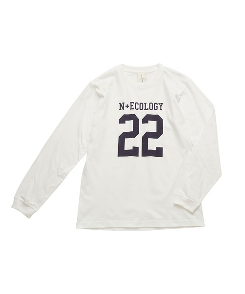 tシャツ 「N＋Ecology ネコロジー」22ナンバリング ロンT レディース メンズ N+Ecology tシャツ 「N＋Ecology ネコロジー」22ナンバリング
