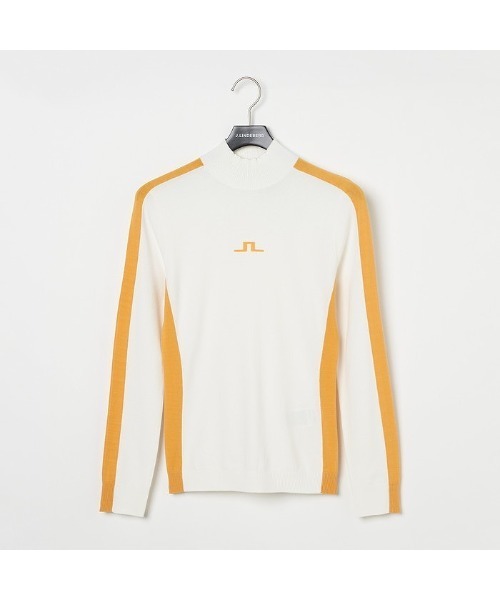 ニット セーター 「J.LINDEBERG/GOLF」ブリッジマークモックネックセーター レディースの画像