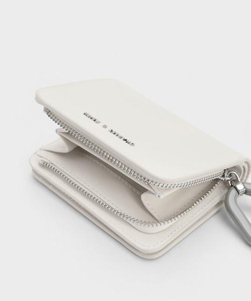 CHARLES ＆ KEITH 財布 オーバル キーチェーンシップウォレット