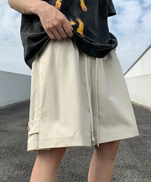 ARCHIVER ハーフパンツ パンツ 短パン 「Bz」スナップボタンデザイン
