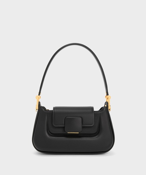 CHARLES & KEITH ショルダーバッグ　カゴバッグ　ハンドバッグ CHARLES ＆ KEITH ショルダーバッグ バッグ Koa コア プッシュ