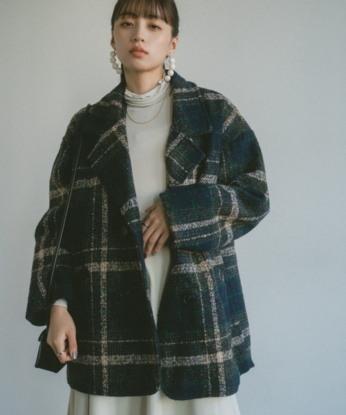 VANNIE U（ヴァニーユー） コート アウター ツイードチェック