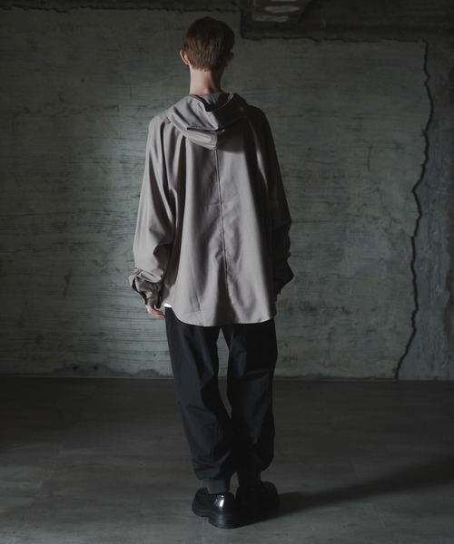 DOCUS フード付き　シャツ　グレー DOOPZ（ドープス） パーカー Dolman Shirt Hoodie - ドルマンシャツ