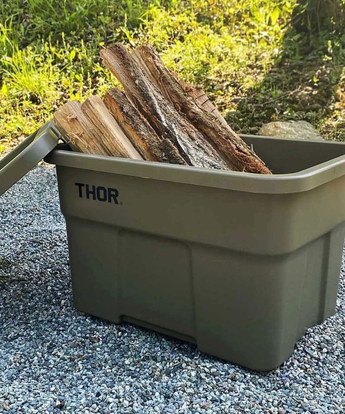 メンズ 収納 THOR LARGE TOTES DC ソー ラージトート ディーシー 22L 収納ボックス フタ付き コンテナー｜zozo｜05