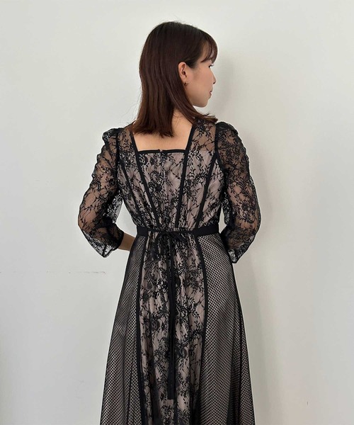 【DorryDoll】週末値下げ中 美品 セーラーカラーレースドレス ネイビーM DorryDoll】週末値下げ中 美品 セーラーカラーレースドレス