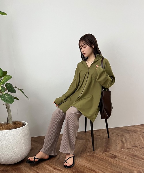 I-SOOK（アイスー） パンツ 「ISOOK / アイスー」プリーツセミフレア