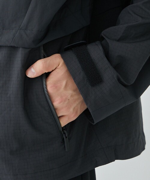 ジャケット・アウター POLYESTER TAFFETA NO COLLAR BLOUSON BLK2 ジャケット・アウター POLYESTER TAFFETA NO COLLAR BLOUSON