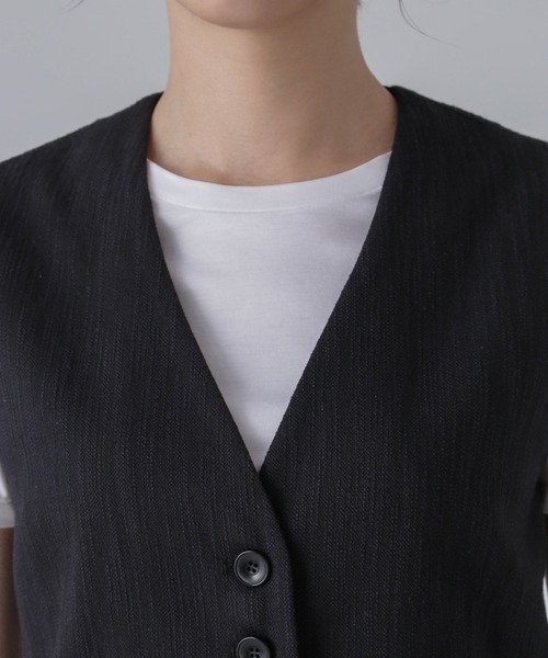 NANO universe（ナノ・ユニバース） ベスト ジレ スラブメランジ