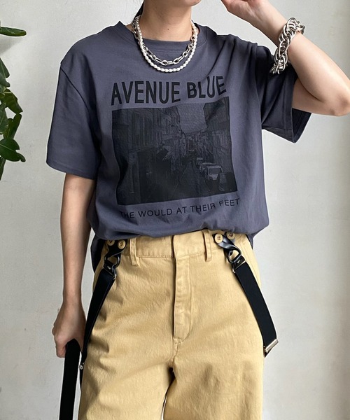 DOUDOU ワイドフォトTEE 未着用　最終お値下げ☆ DOUDOU ワイドフォトTEE 未着用 最終お値下げ☆