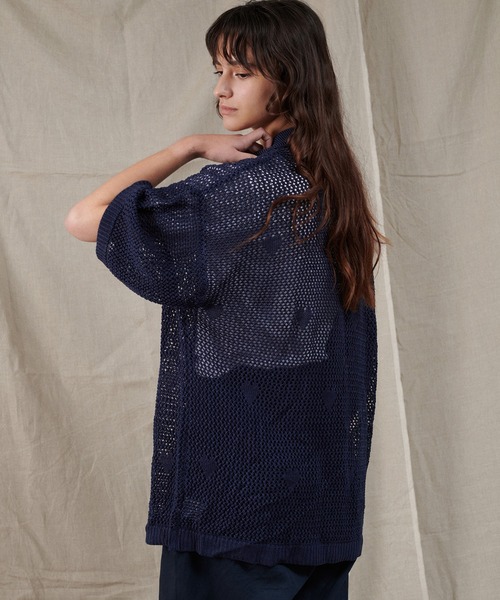 90番 メッシュシャツ 黒 紺 90番 メッシュシャツ 黒 紺 cass24-04_02.jpg 90番 メッシュシャツ 黒 紺