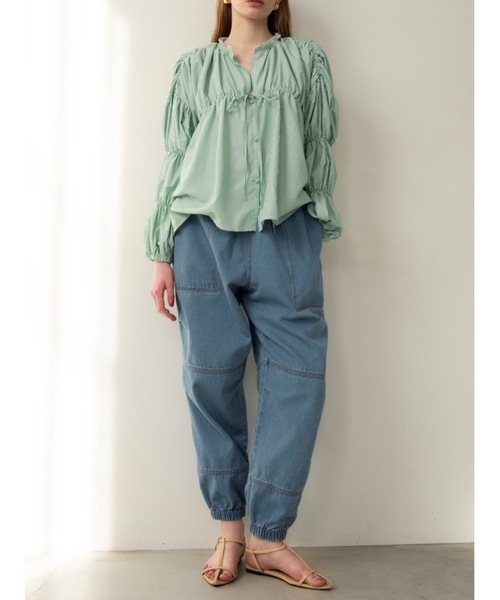 ジーンズ デニム デニムパンツ loose jogger denim レディース