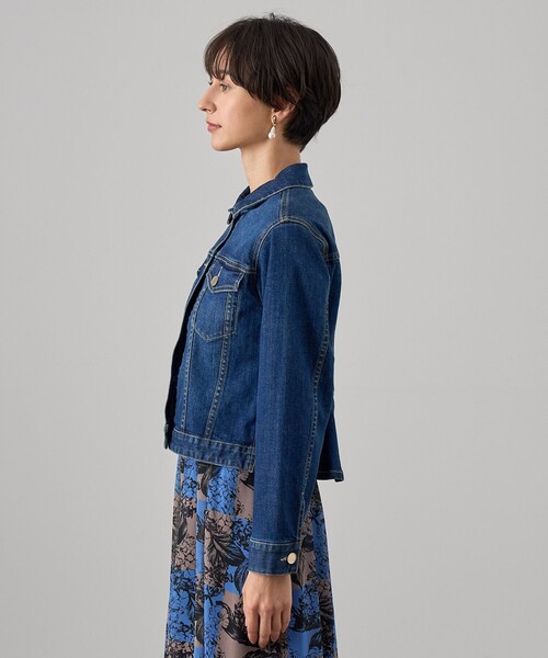 ANAYI デニムジャケット gジャン ストレッチデニムペプラム