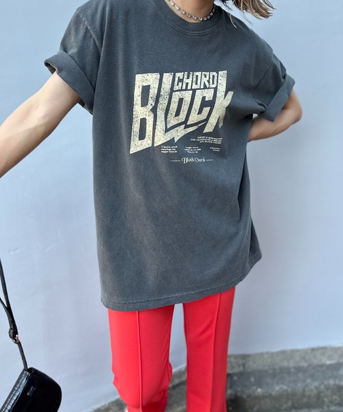 mi via loca tシャツ 半袖 COMFORT COLORS ヴィンテージ加工 BLOCK