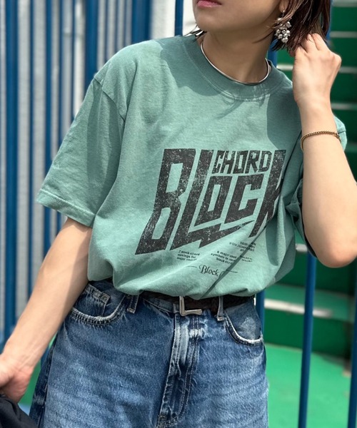 mi via loca tシャツ COMFORT COLORS ヴィンテージ加工 BLOCK CHORD