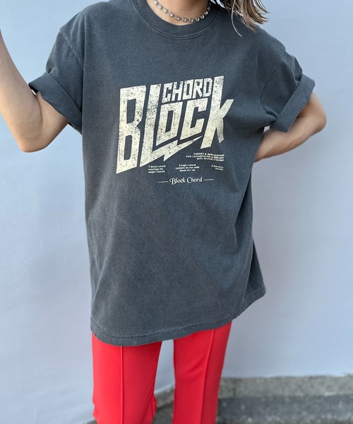 mi via loca tシャツ 半袖 COMFORT COLORS ヴィンテージ加工 BLOCK