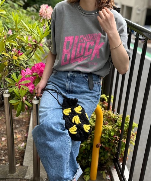 mi via loca tシャツ COMFORT COLORS ヴィンテージ加工 BLOCK CHORD