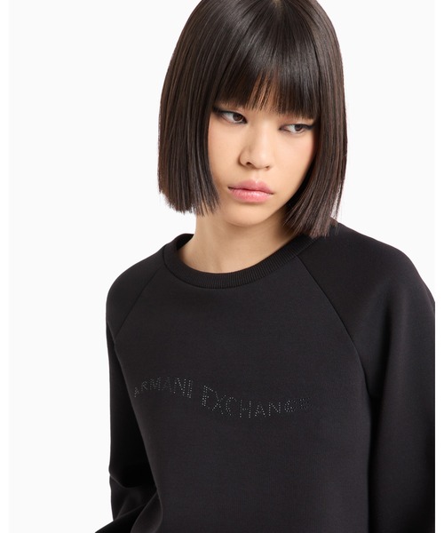 Armani Exchange フリンジ付きトレーナー XS 黒 Armani Exchange