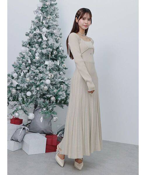 EATME（イートミー） ワンピース ロゴチャームニットワンピース