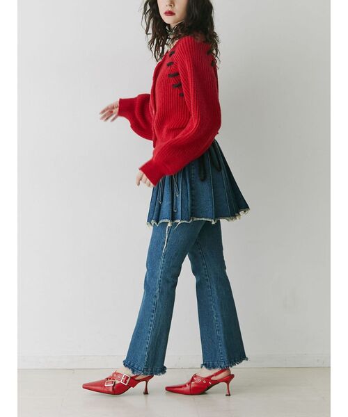 jouetie パンツ プリーツスカートレイヤードパンツ レディース