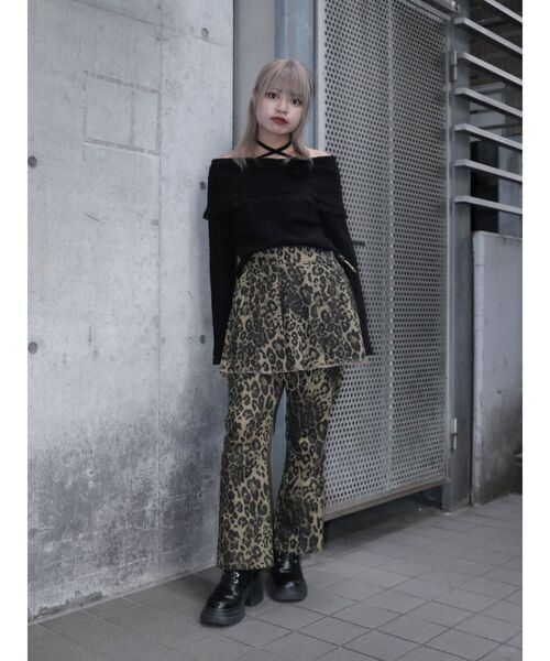 jouetie パンツ プリーツスカートレイヤードパンツ レディース