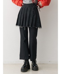 jouetie パンツ プリーツスカートレイヤードパンツ レディース