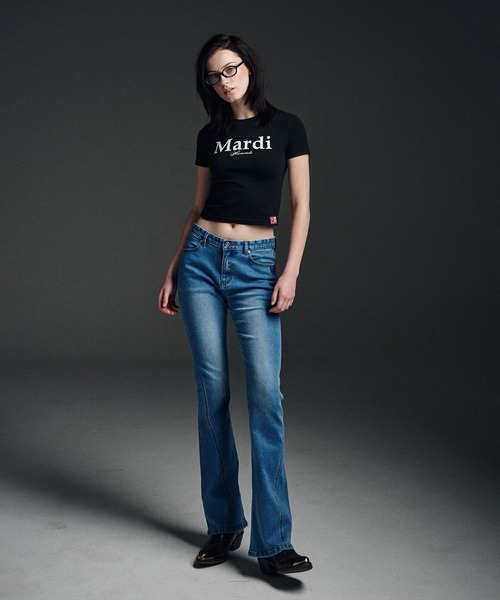 tシャツ CROPPED TSHIRT MARDI CLASSIC レディース Mardi Mercredi tシャツ CROPPED TSHIRT MARDI CLASSIC
