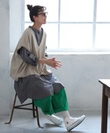 ベスト ジレ Vネックのあたりまえベスト レディースの詳細画像5