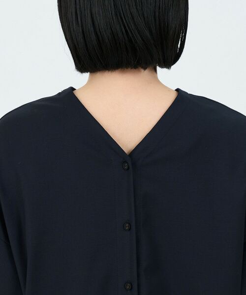 ブラウス シャツ 「2WAY」ウールシルクギャバジンブラウス レディース JEANASIS ブラウス シャツ マルチWAYバルーンブラウスSS/497074