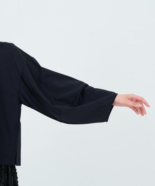 LOISIR ブラウス シャツ 「2WAY」ウールシルクギャバジン