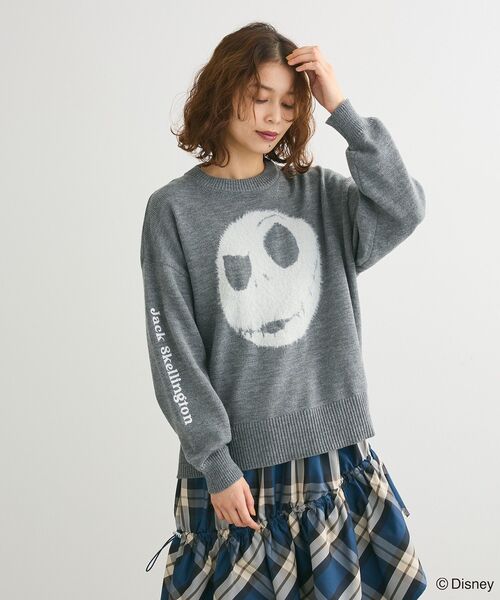 ニット セーター ナイトメア/フェイスジャガードニットプルオーバー レディース