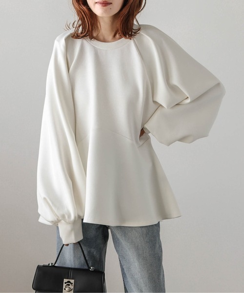 ラグランスリーブ ペプラムトップス レディース : ZOZOTOWN Yahoo!店