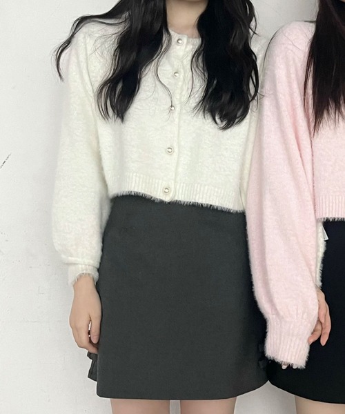 ニット セーター 2WAY PEARL SHAGGY KNIT/2WAYパールシャギーニット レディース
