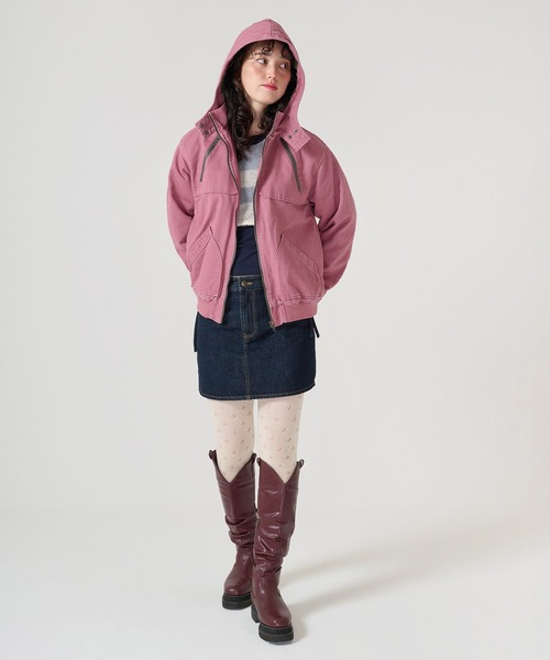 TINA:JOJUN 3WAY フライトジャケット ハート刺繍入り テーラードジャケット TINA：JOJUN 全2色