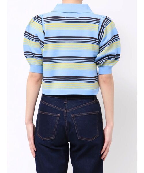 jouetie（ジュエティ） ニット セーター マルチボーダーポロニット