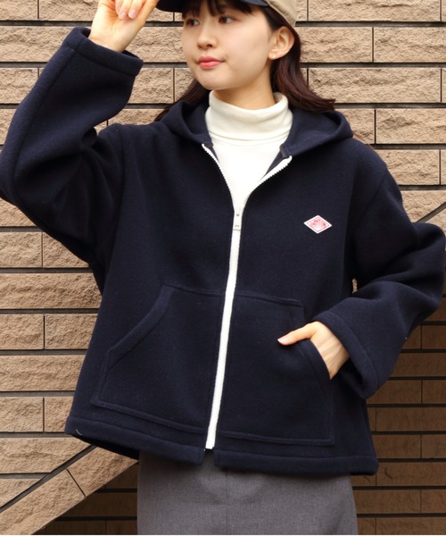 新品DANTON フード付きジャケット 38 ネイビー Danton（ダントン） ジャケット 38 ネイビー レディース : ZOZOTOWN