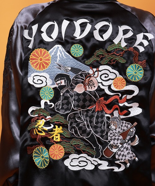 JACKROSE（ジャックローズ） スカジャン YOIDORE 忍者と刀 スカジャン