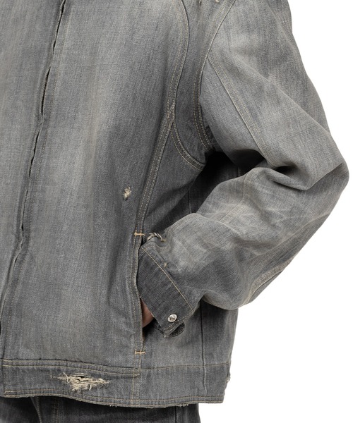 KAMIYA ジャケット テーラードジャケット Denim Biker Jacket メンズ