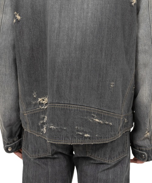 KAMIYA ジャケット テーラードジャケット Denim Biker Jacket メンズ